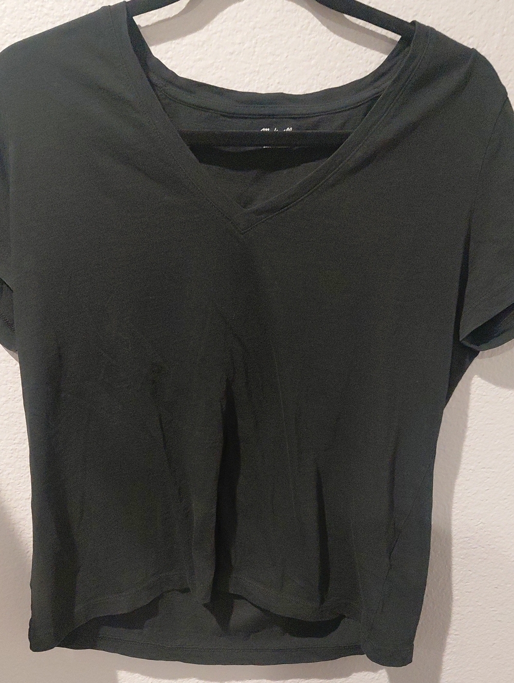 Madewell Black V-Neck Short Sleeve Tee